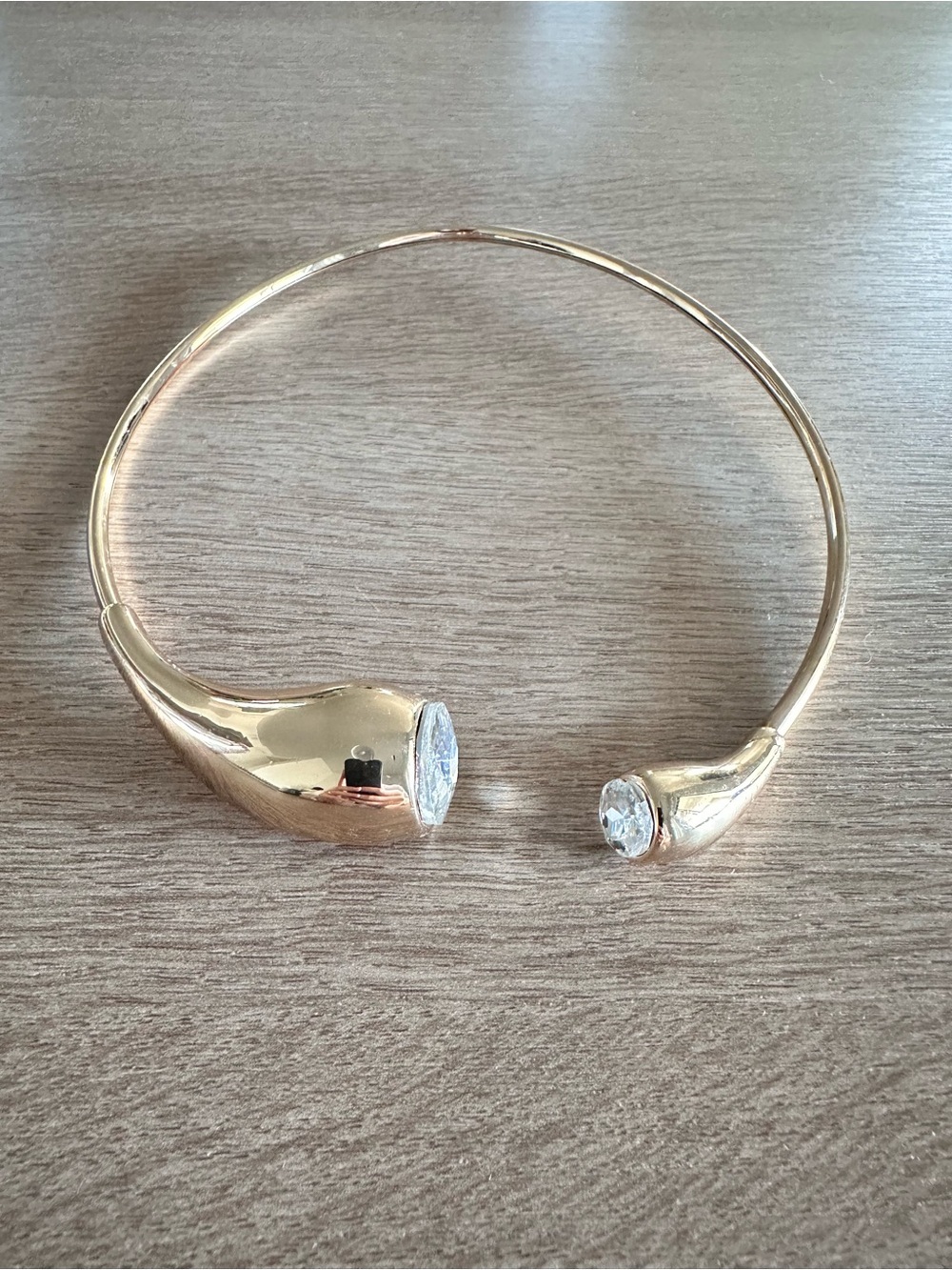 Zara Open Choker in Gold Tone